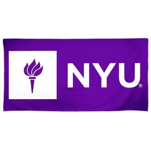 New York University NYU Violets Beach Bath Towel